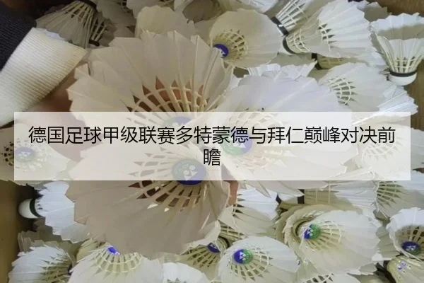 德国足球甲级联赛多特蒙德与拜仁巅峰对决前瞻